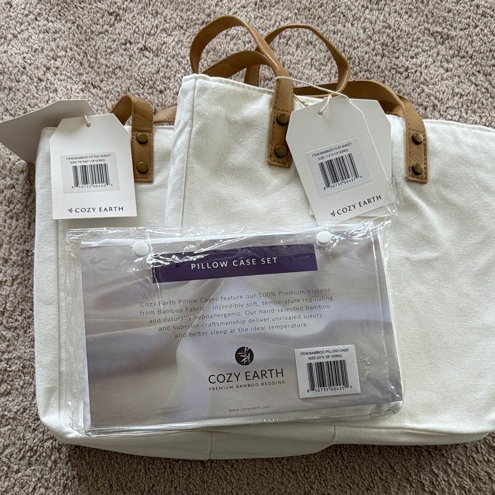 NWT Cozy Earth Bamboo Sheet Set